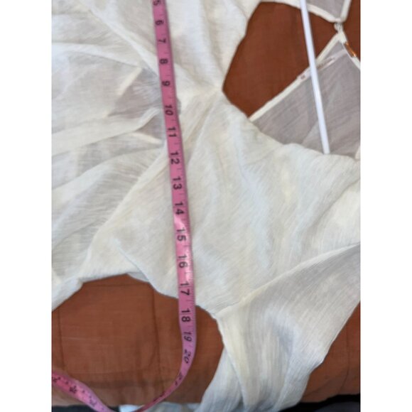 Free People Women's Frenchnilla Solid Long Sleeve Daia Blouse Top Size LS - Picture 7 of 10